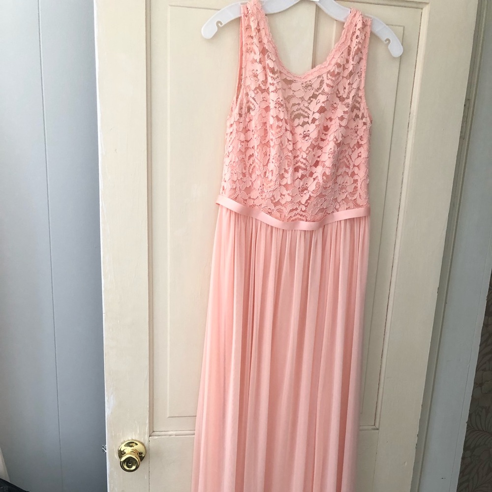 David’s Bridal Lace Bellini Bridesmaid Dress